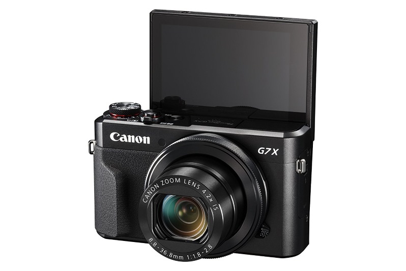 Canon GX7 with open flipscreen