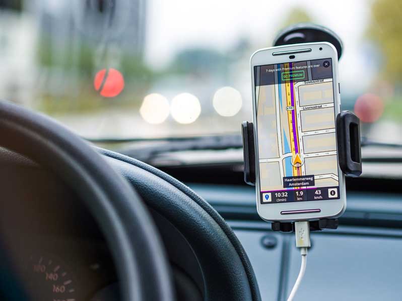 Truck GPS app on iPhone